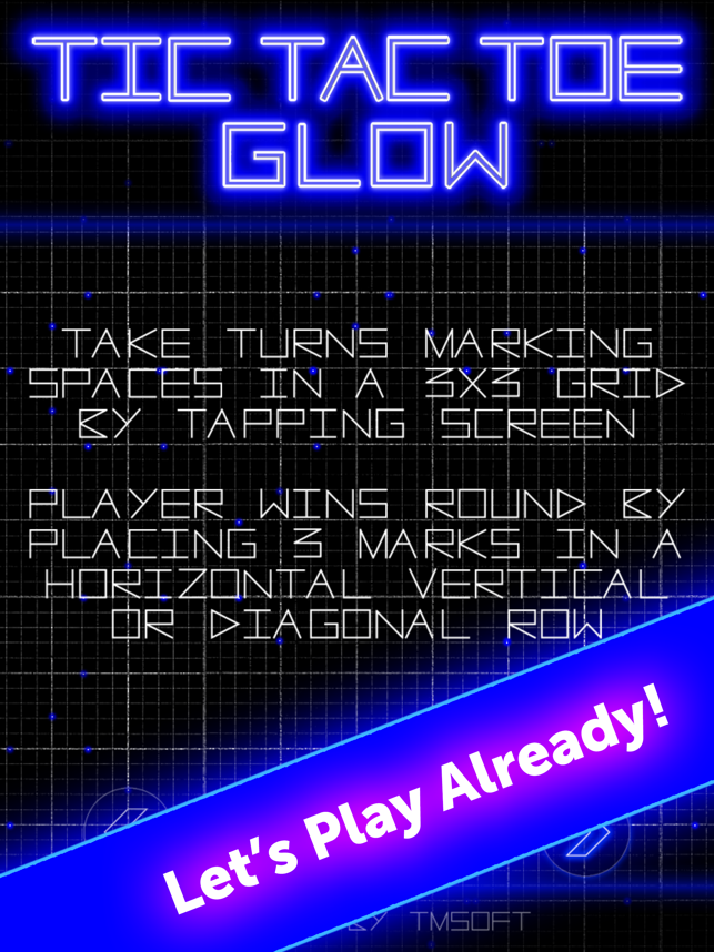 Tic Tac Toe Glow Game by Ghulam Ayesha